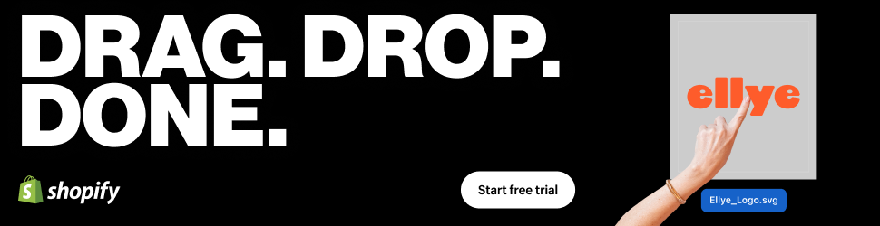 Shopify - Drag. Drop. Done. Start free trial