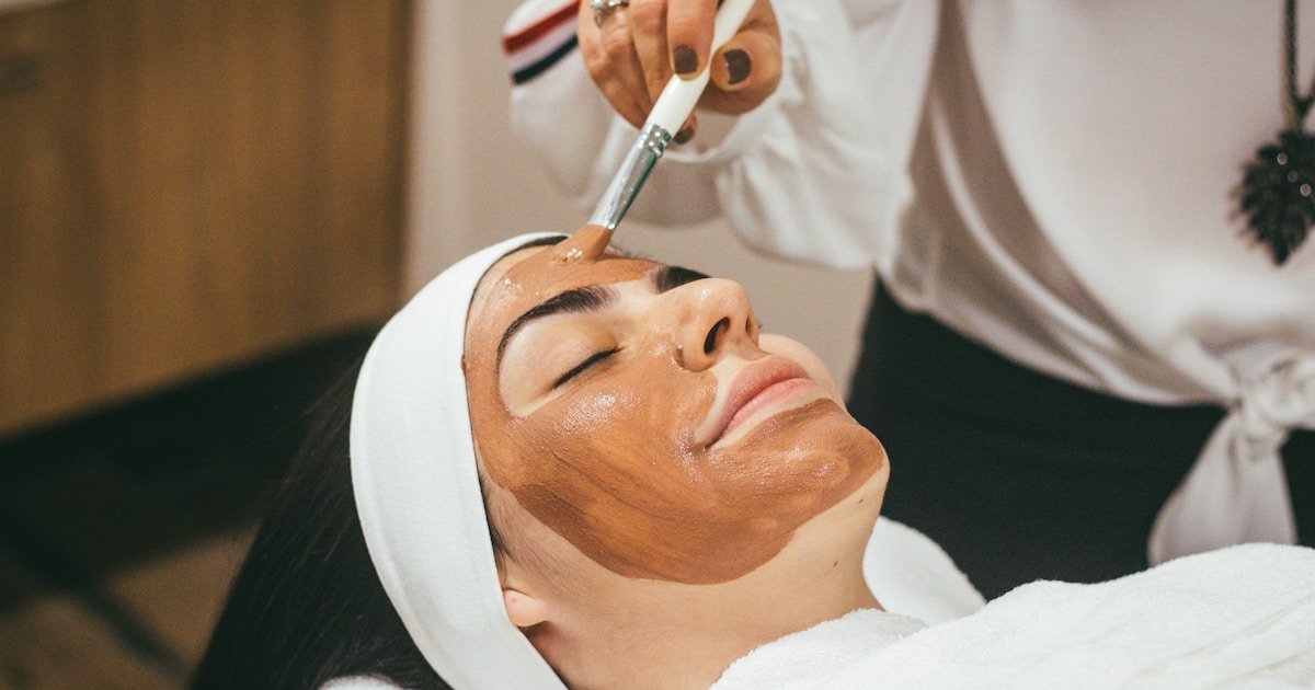 Dermatology clinic skincare treatment setting